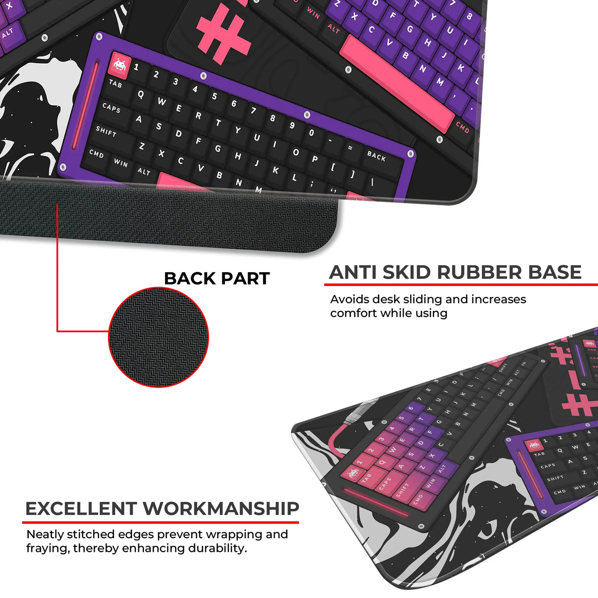 Monochrome Mecha Keyboard Deskmat