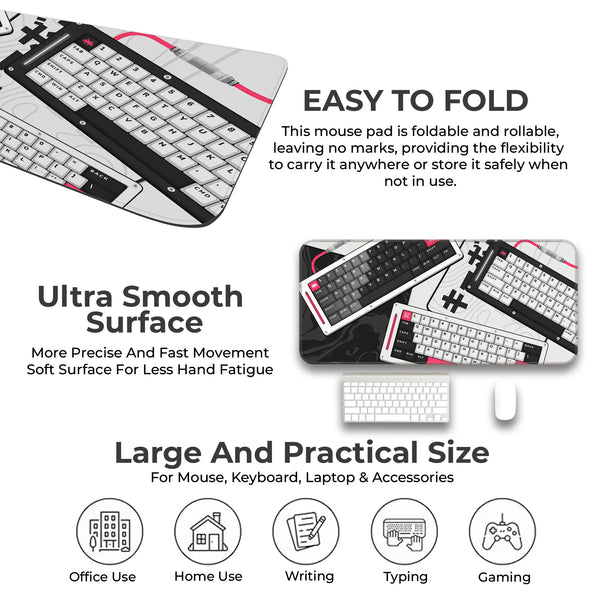Monochrome Mecha Keyboard Deskmat