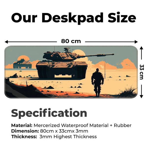Desert Tank Warfare Deskmat
