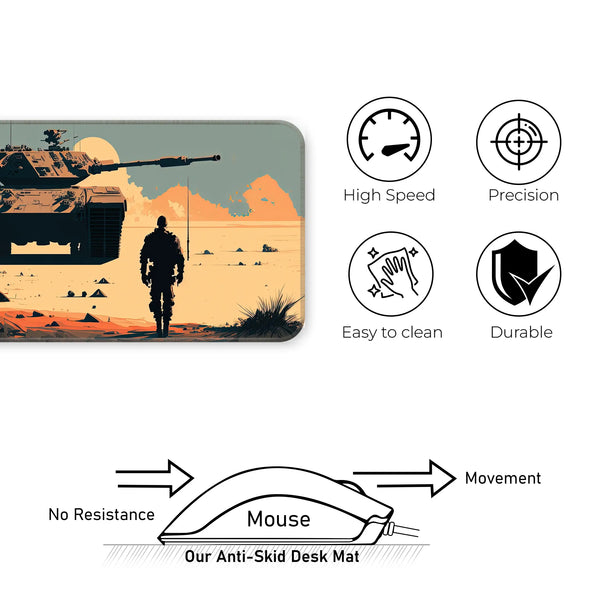 Desert Tank Warfare Deskmat
