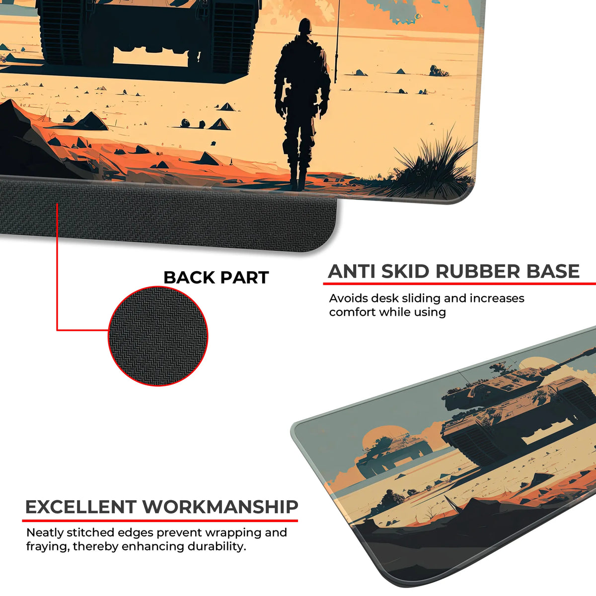 Desert Tank Warfare Deskmat