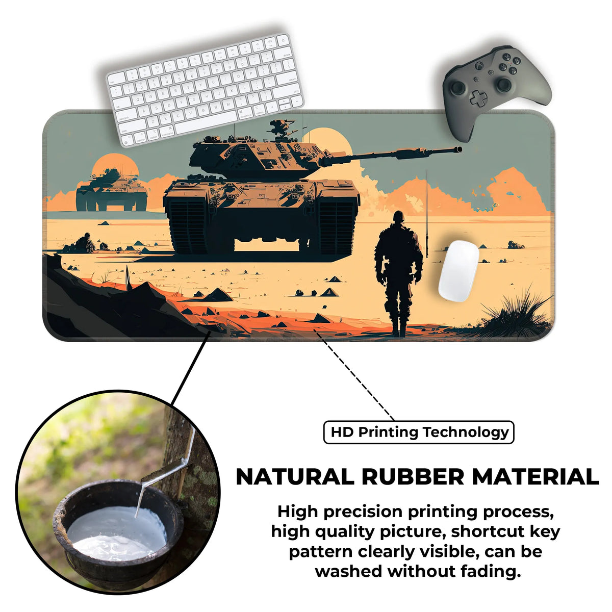 Desert Tank Warfare Deskmat