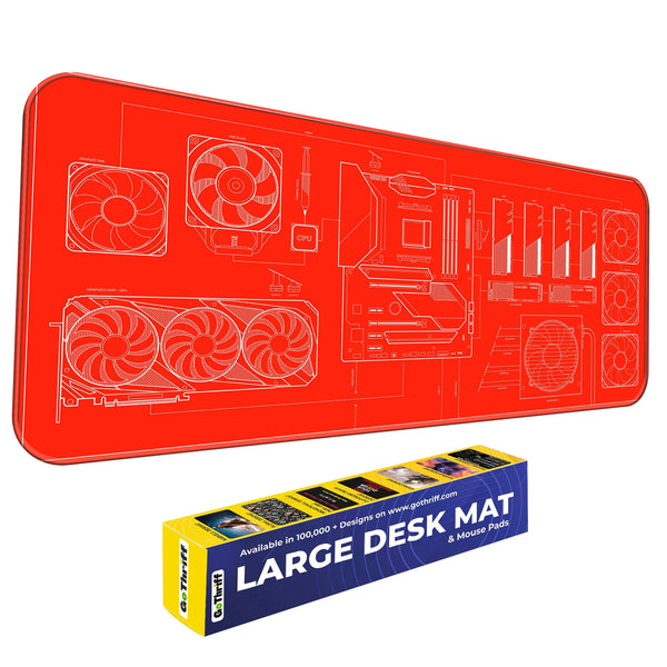 PC Builder Blueprint Deskmat