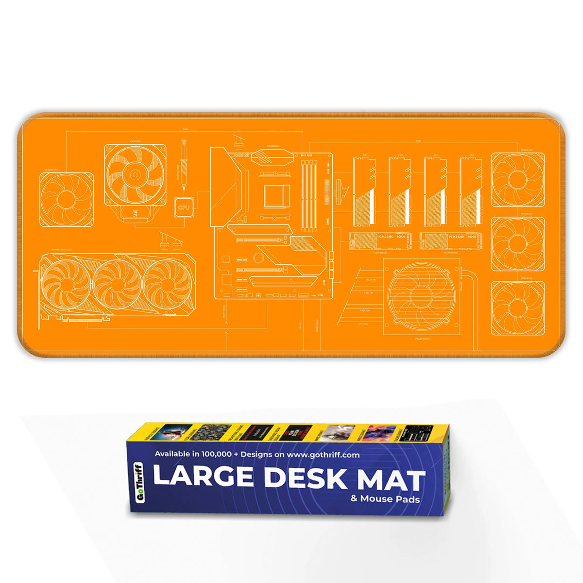 PC Builder Blueprint Deskmat