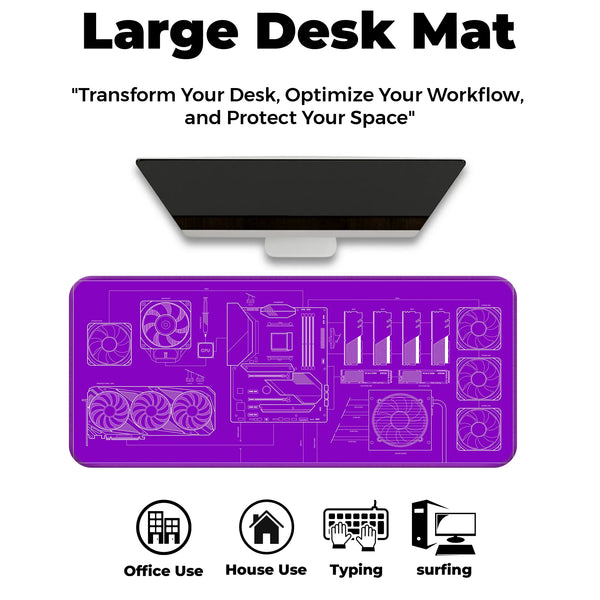PC Builder Blueprint Deskmat