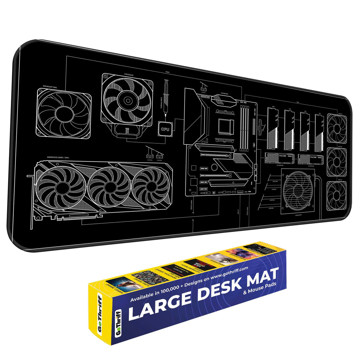 PC Builder Blueprint Deskmat