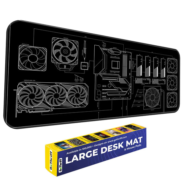PC Builder Blueprint Deskmat