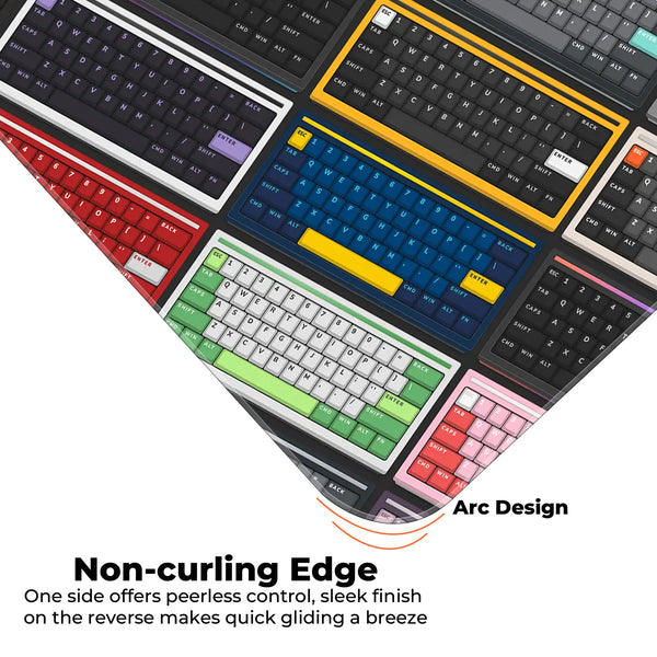 RGB Keycaps Grid Deskmat