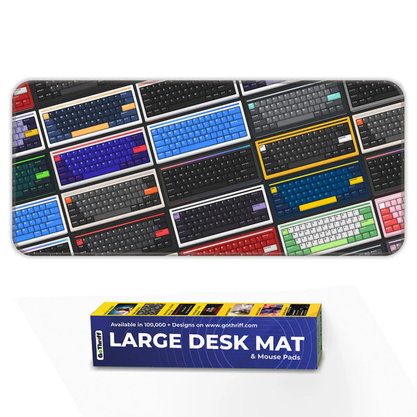 RGB Keycaps Grid Deskmat