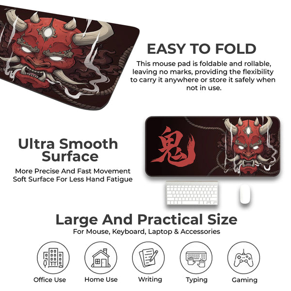 Crimson Oni Wrath Deskmat
