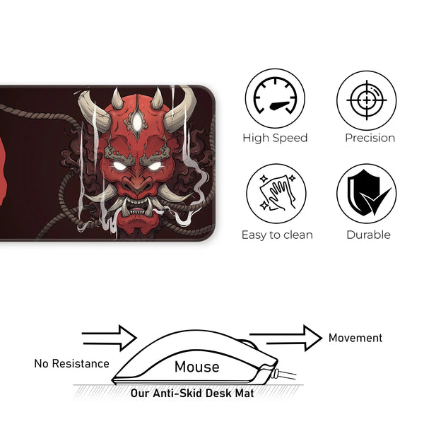 Crimson Oni Wrath Deskmat