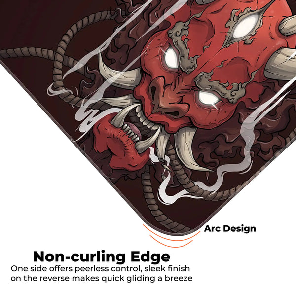 Crimson Oni Wrath Deskmat