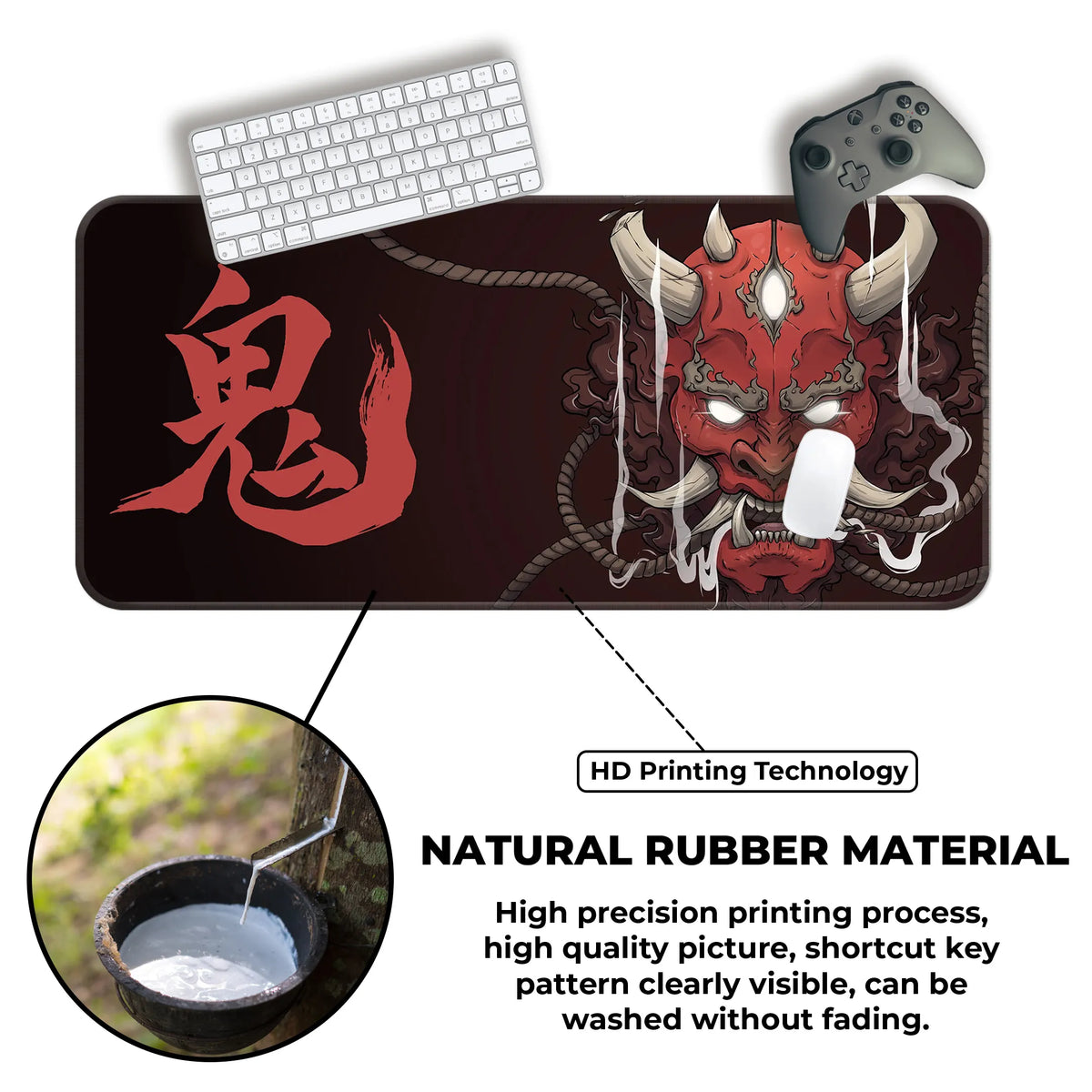 Crimson Oni Wrath Deskmat