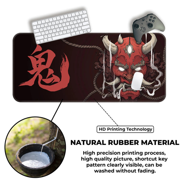 Crimson Oni Wrath Deskmat