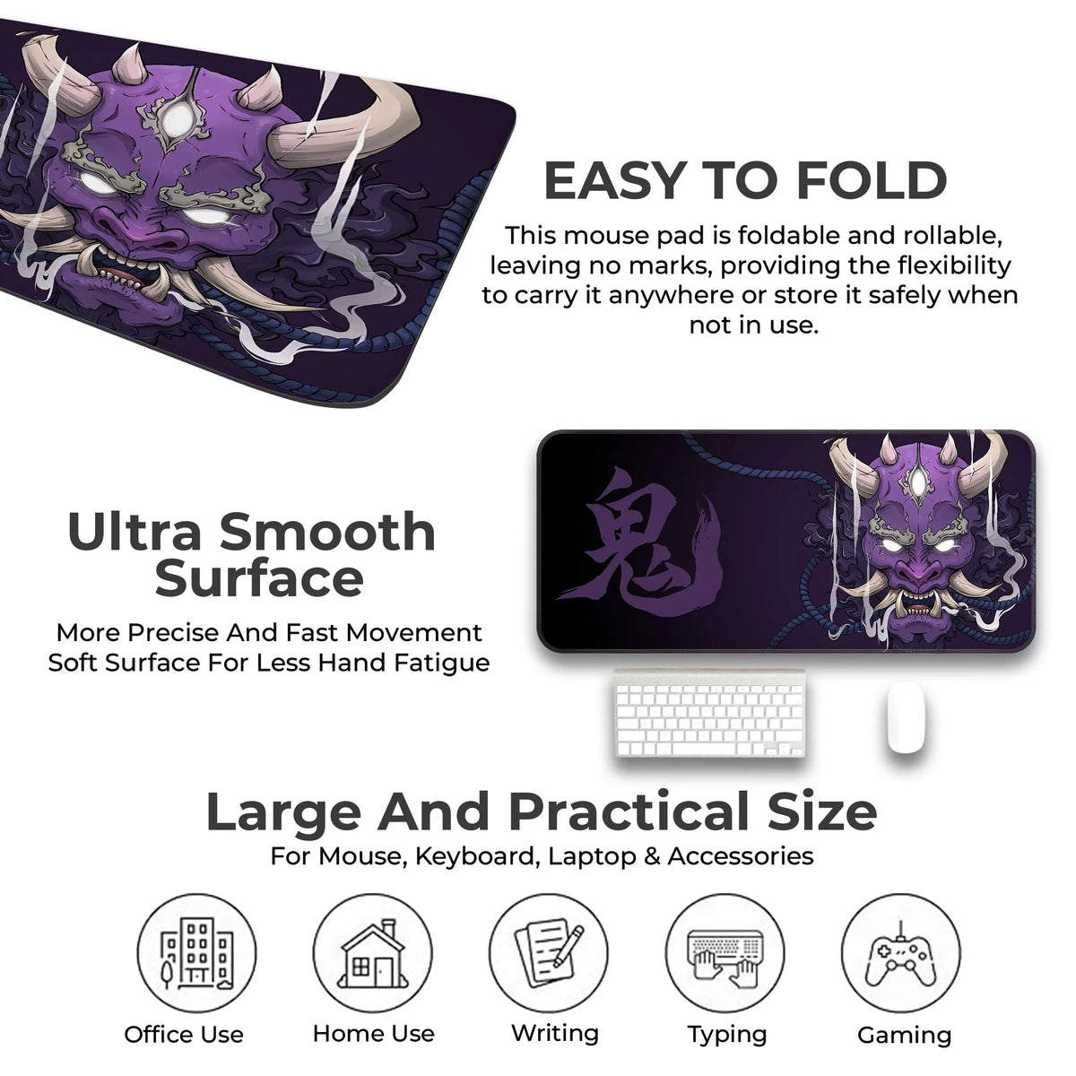 Crimson Oni Wrath Deskmat