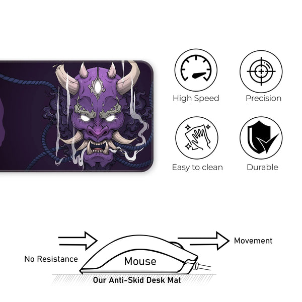 Crimson Oni Wrath Deskmat
