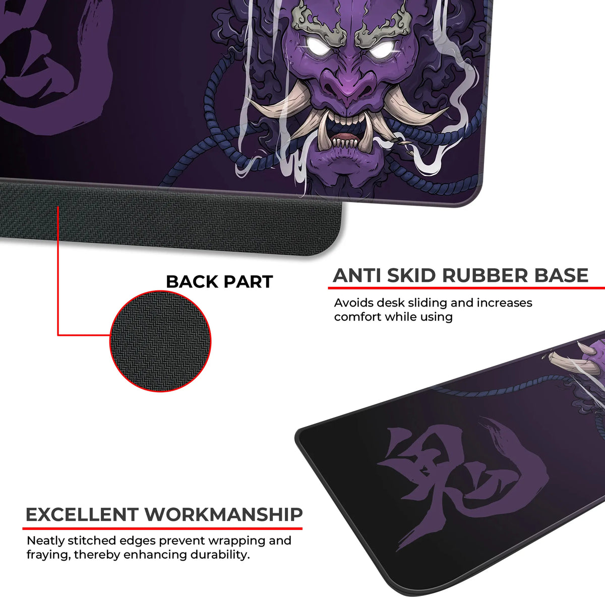 Crimson Oni Wrath Deskmat