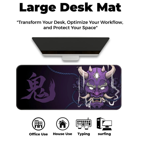 Crimson Oni Wrath Deskmat