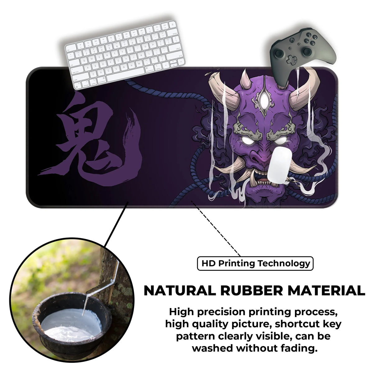 Crimson Oni Wrath Deskmat