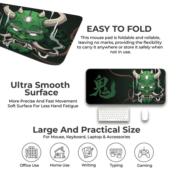 Crimson Oni Wrath Deskmat