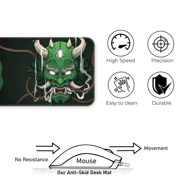 Crimson Oni Wrath Deskmat