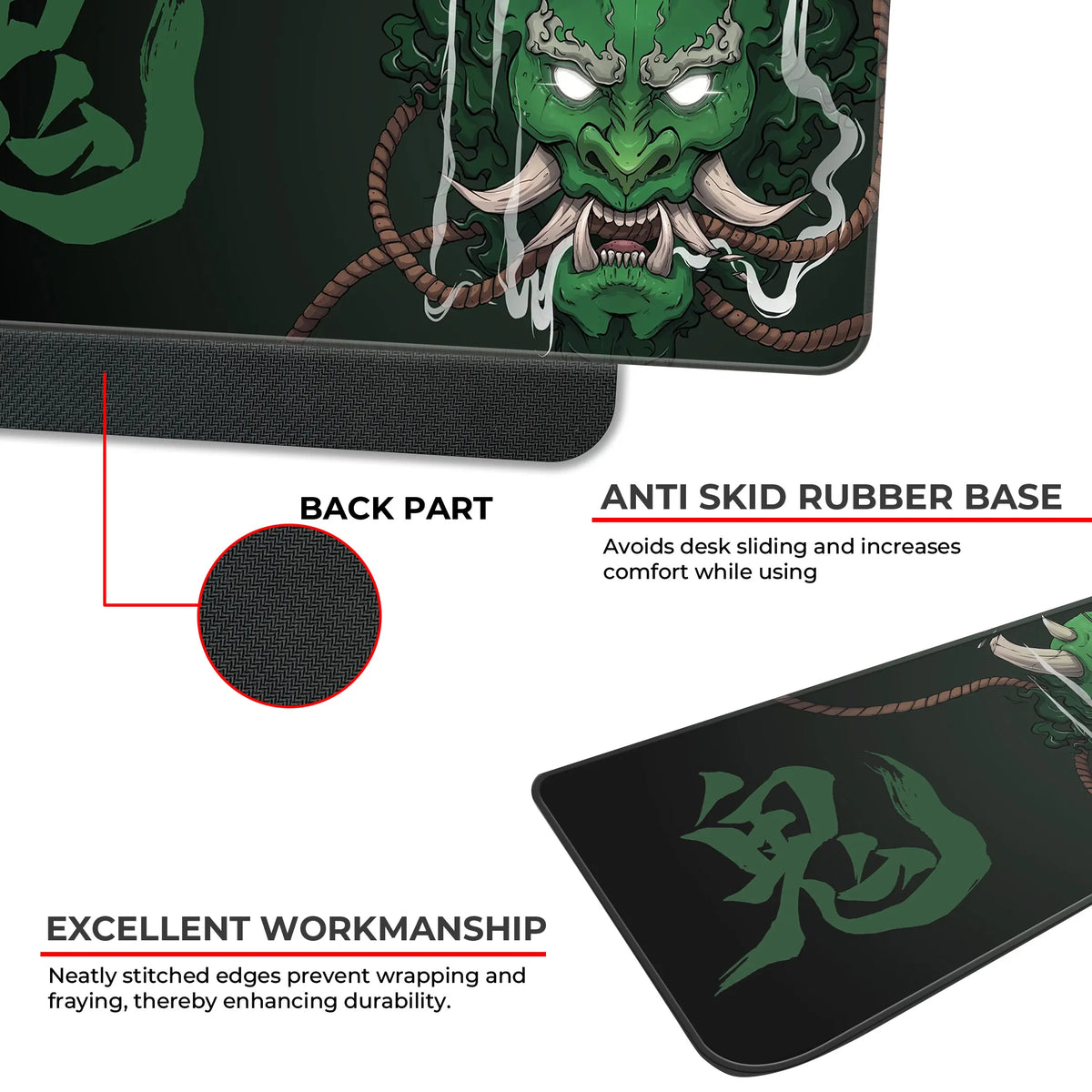 Crimson Oni Wrath Deskmat