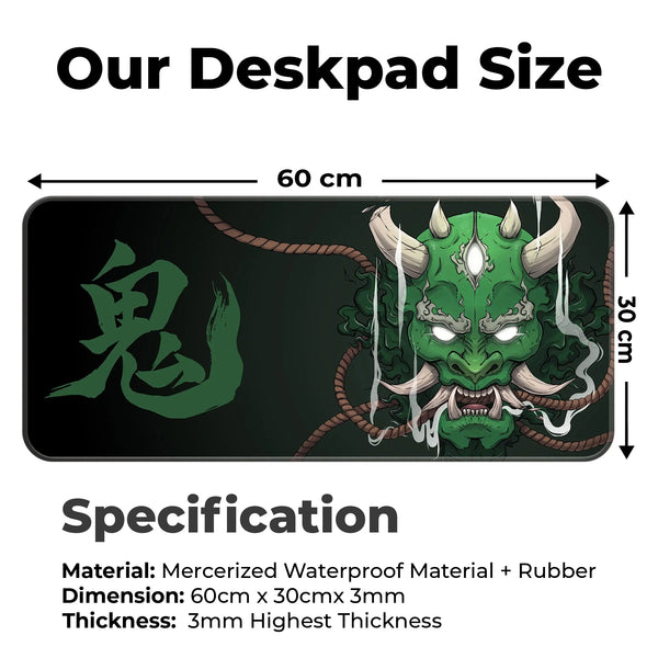 Crimson Oni Wrath Deskmat