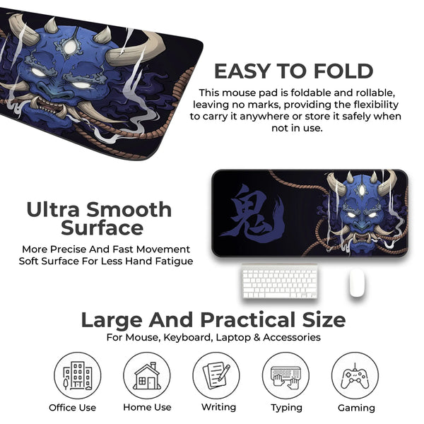 Crimson Oni Wrath Deskmat