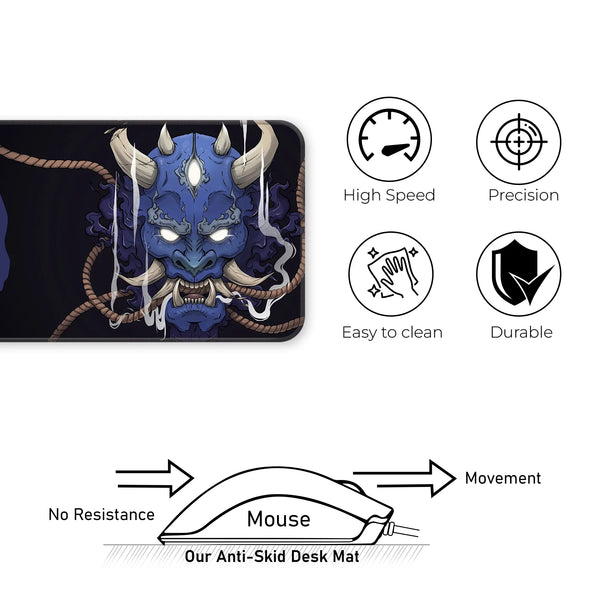 Crimson Oni Wrath Deskmat