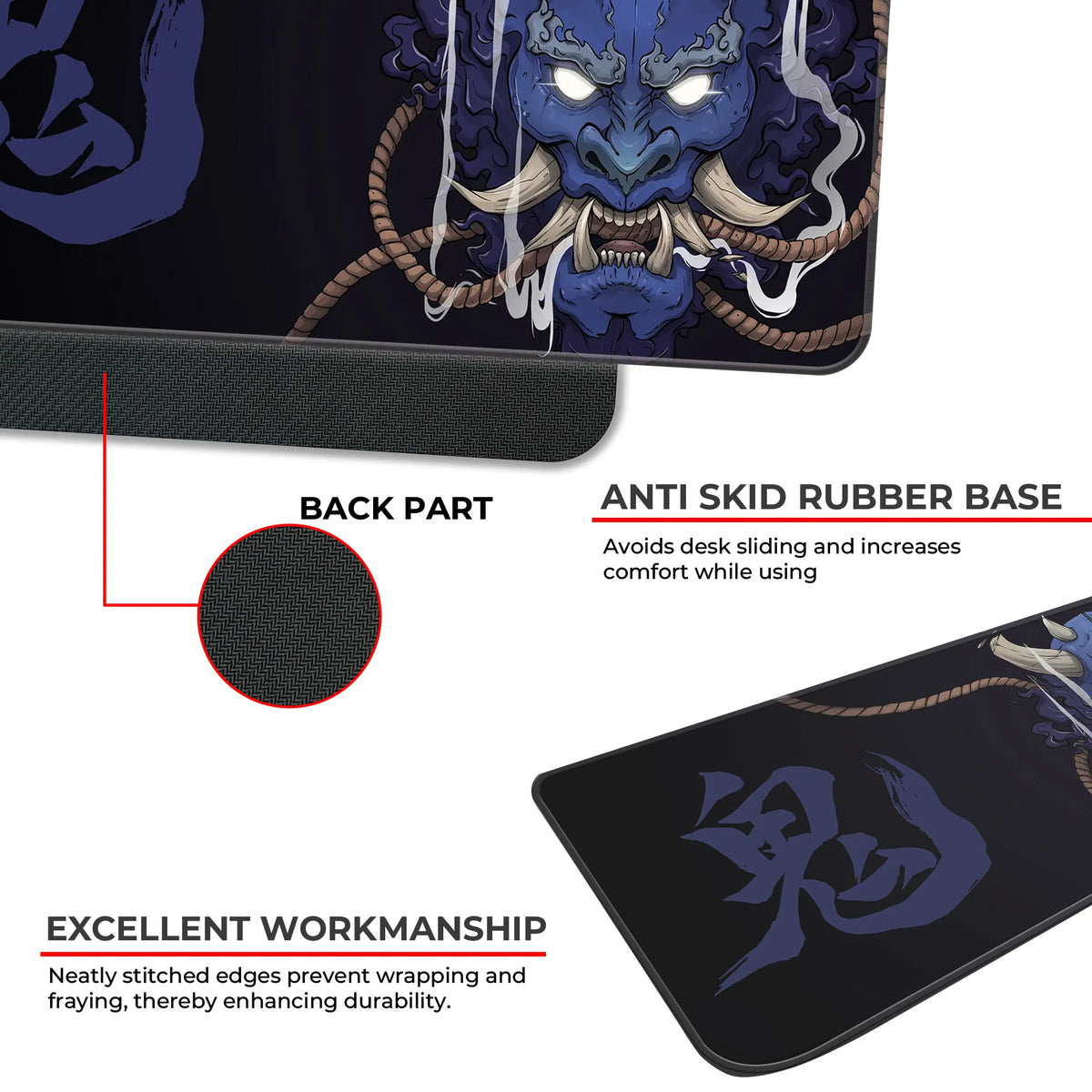 Crimson Oni Wrath Deskmat