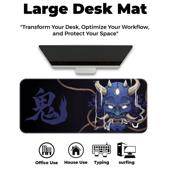 Crimson Oni Wrath Deskmat