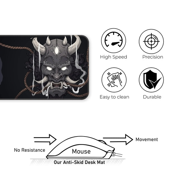 Crimson Oni Wrath Deskmat