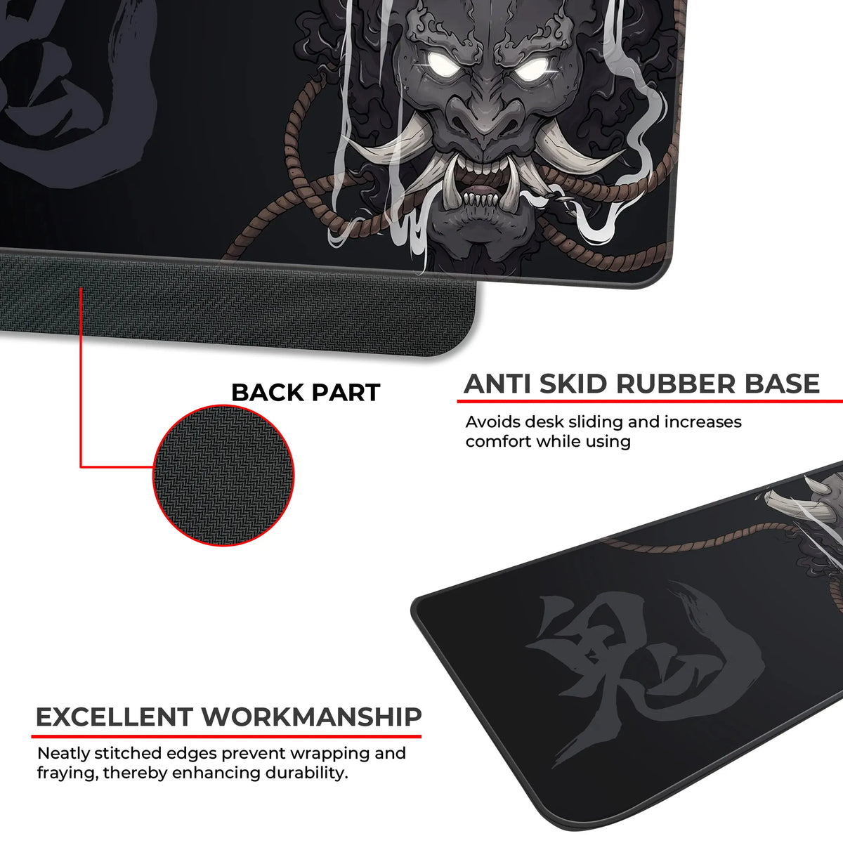 Crimson Oni Wrath Deskmat