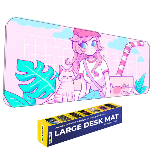 Kawai Fashion Girl Deskmat