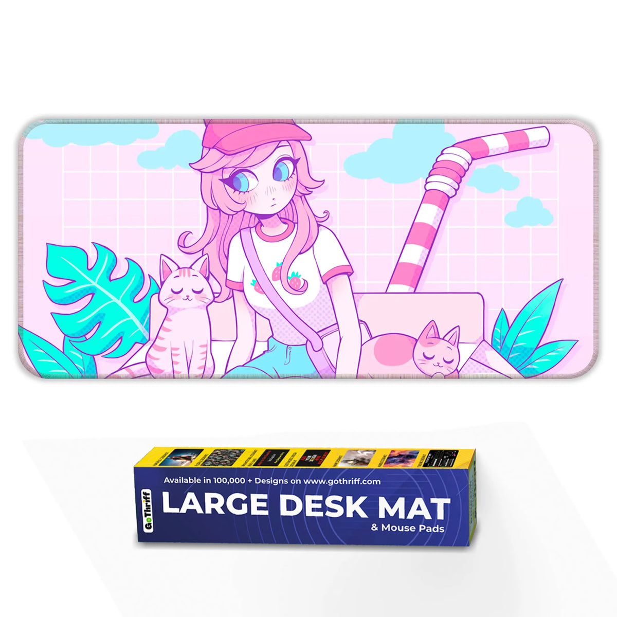 Kawai Fashion Girl Deskmat
