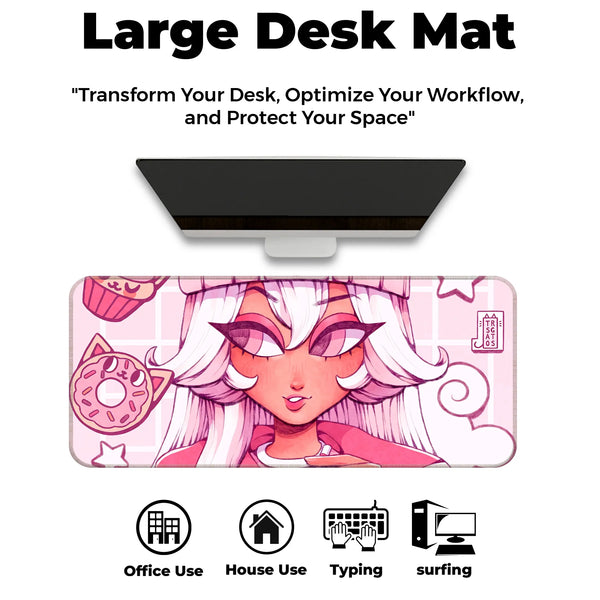 Kawai Fashion Girl Deskmat