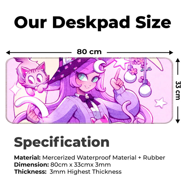 Kawai Fashion Girl Deskmat