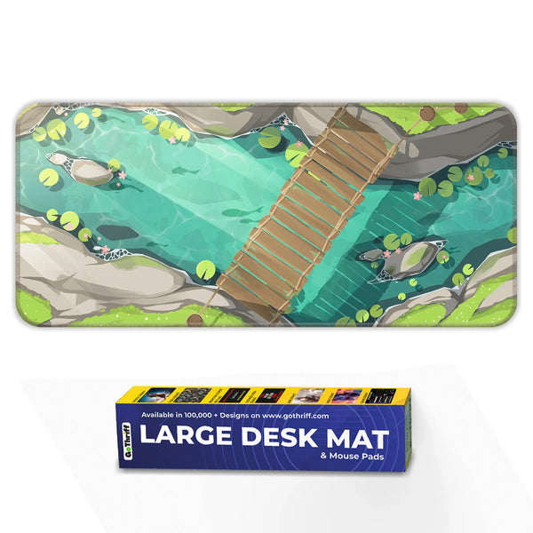 Serene Koi Pond Deskmat