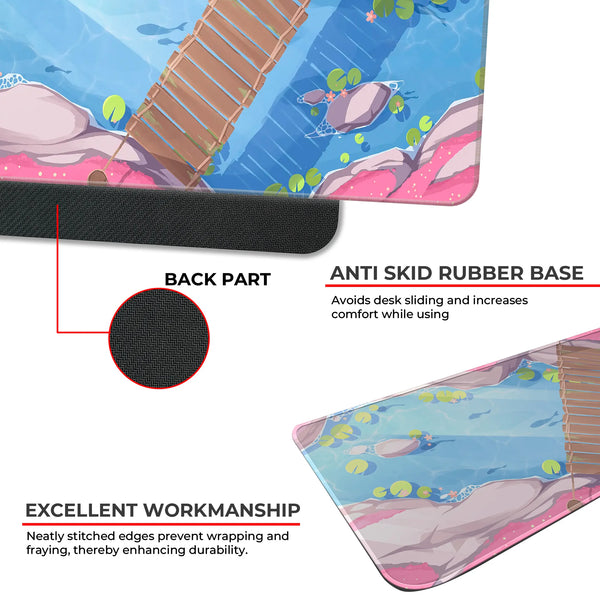 Serene Koi Pond Deskmat