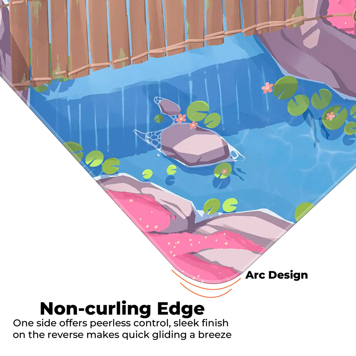 Serene Koi Pond Deskmat