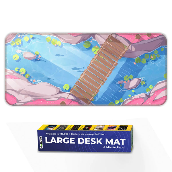 Serene Koi Pond Deskmat
