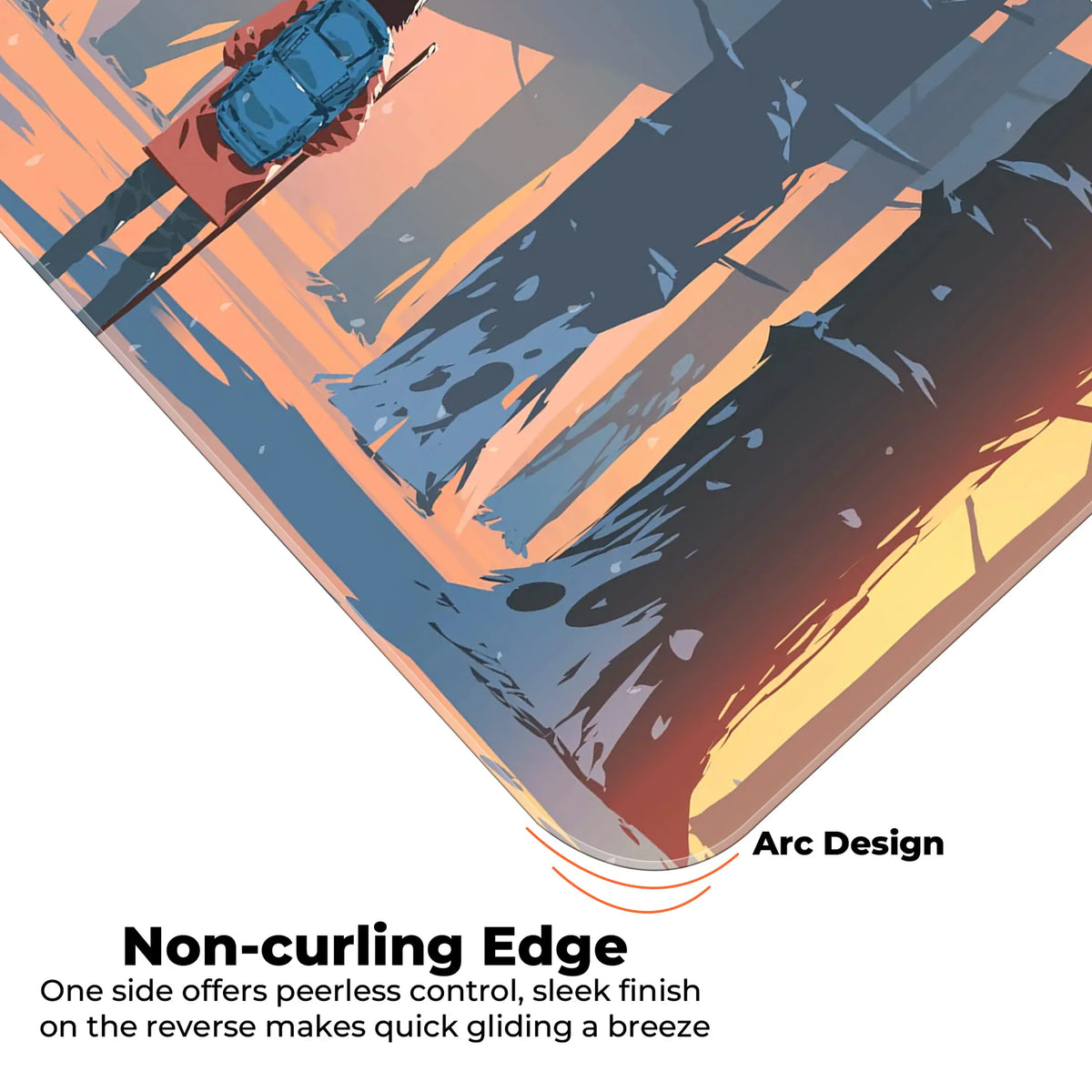 Wanderer in the Winter Woods Deskmat