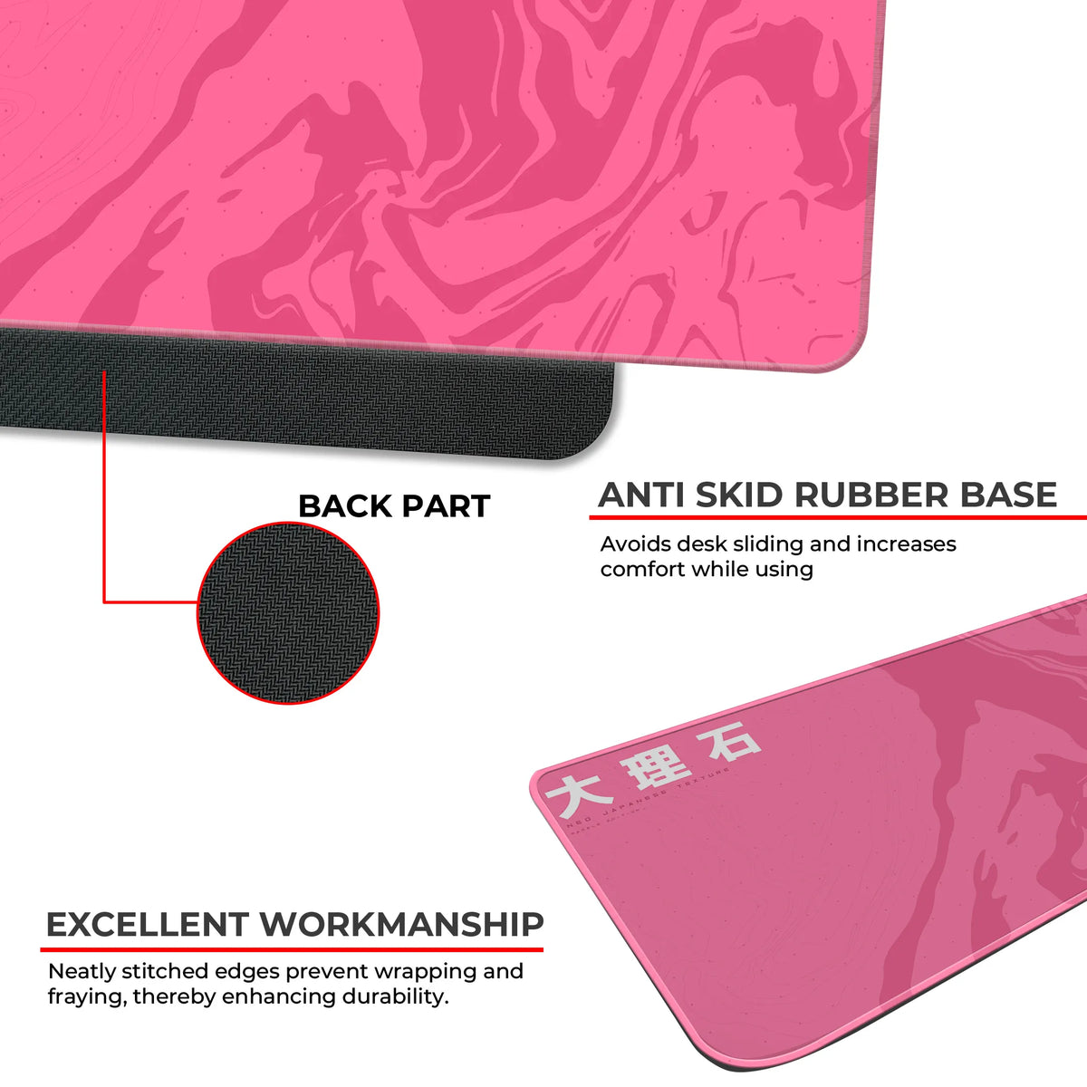 Neo Japanese Marble Texture Deskmat