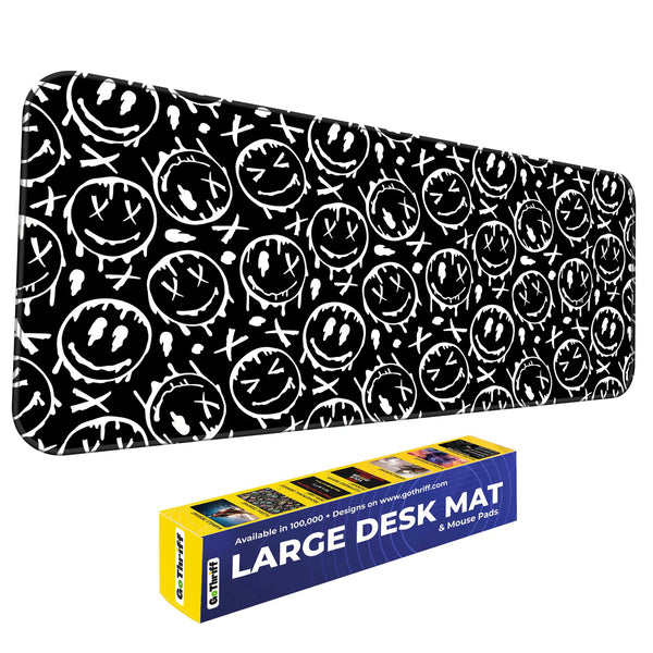 Graffiti Drip Smiley Deskmat