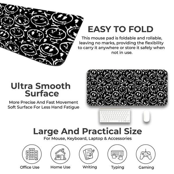 Graffiti Drip Smiley Deskmat