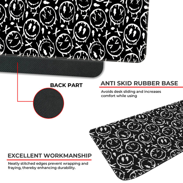 Graffiti Drip Smiley Deskmat