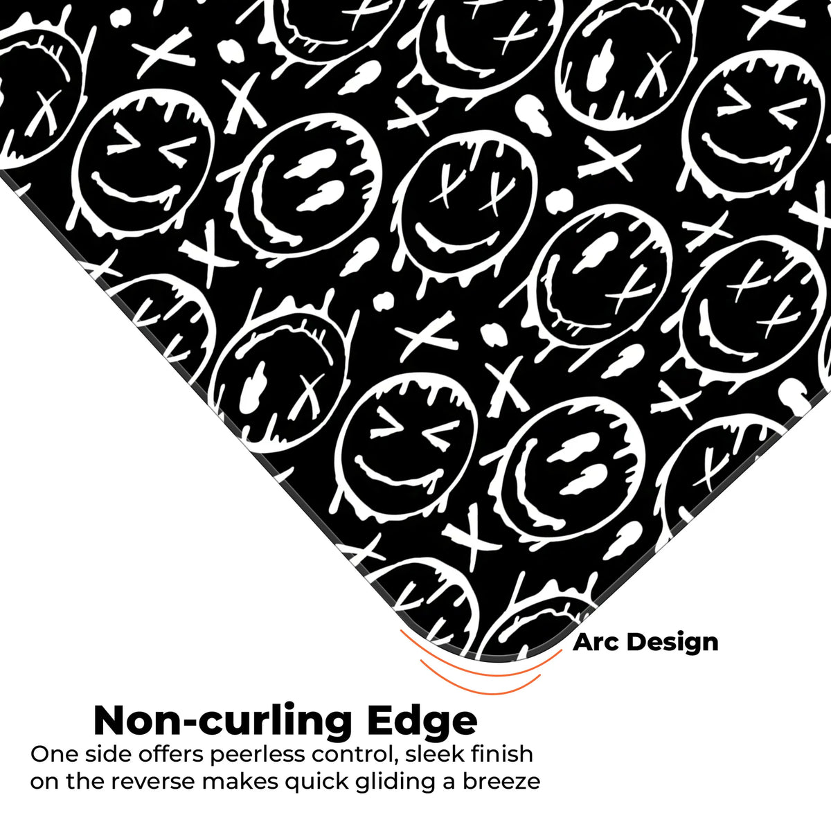 Graffiti Drip Smiley Deskmat