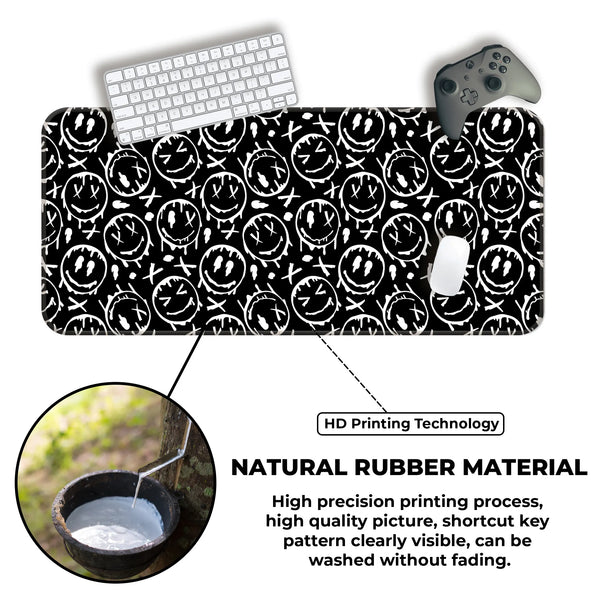 Graffiti Drip Smiley Deskmat