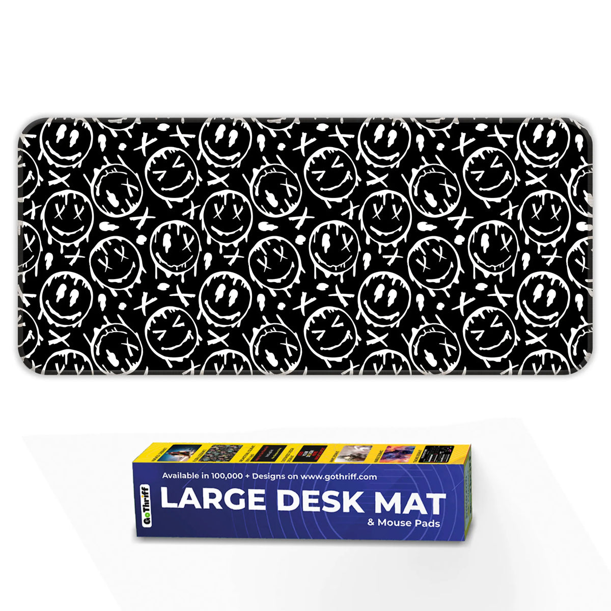 Graffiti Drip Smiley Deskmat