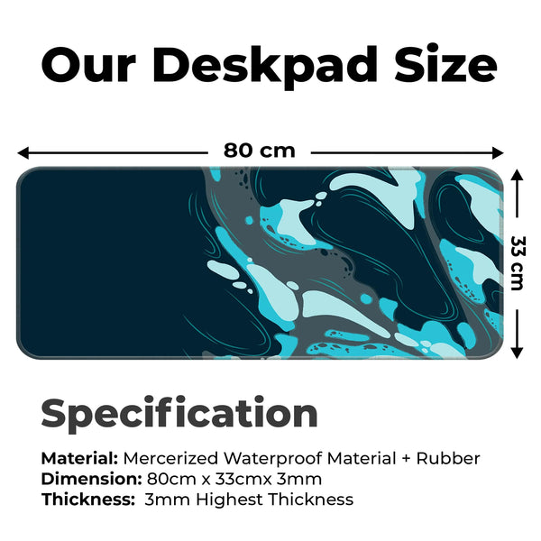 Aqua Drift Deskmat